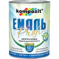 Емаль Kompozit Profi сіра глянсова 0.3 л купить в Будуйка